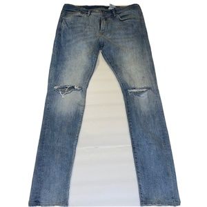 & Denim Jeans H&M Womens Size 32/32 Jeggings Distressed  Stretch Super Skinny
